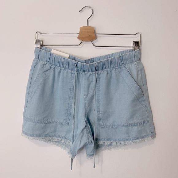 Calvin Klein Chambray Drawstring Utility Shorts